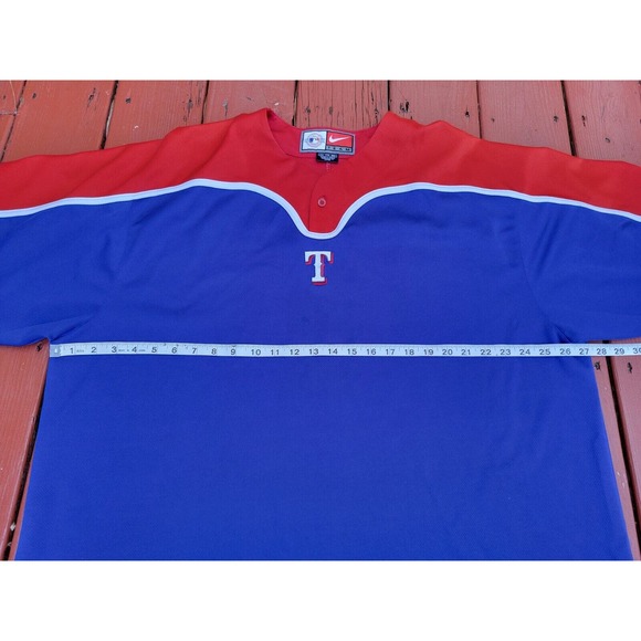 Texas Rangers NIKE Team Gear 2 Button Pullover Shirt Men's XXL - Picture 7 of 10
